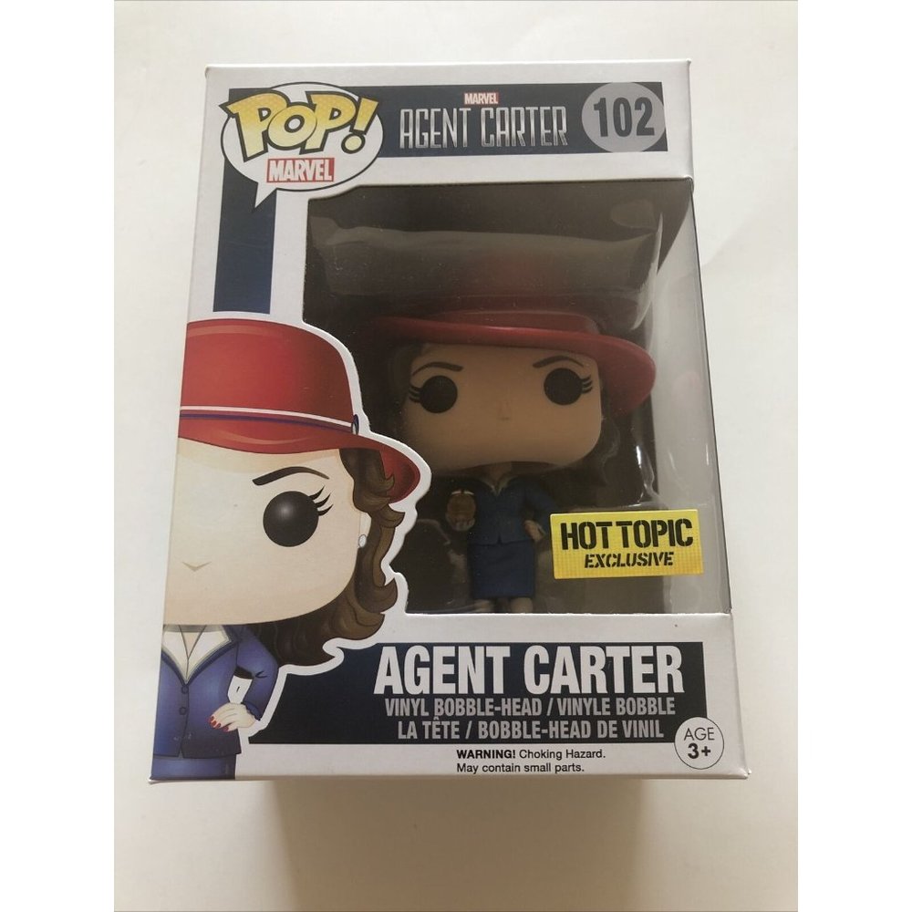 Funko POP Marvel Agent Carter W/Gold Orb #102 Exclusive Vinyl Figure